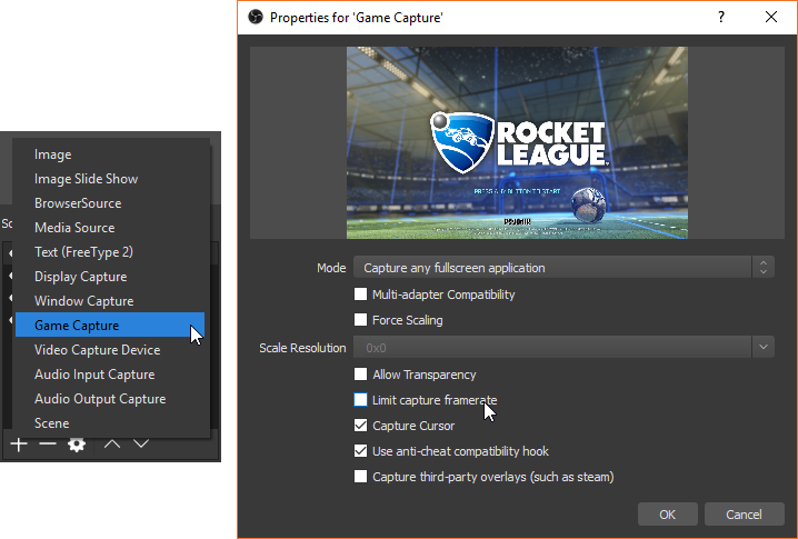 OBS Game Capture
